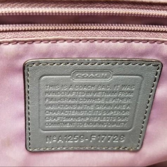 Coach Dark gray Gallery Embossed Patent Leather Tote - Picture 4 of 9